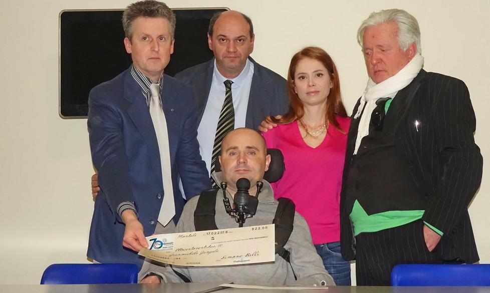 Un assegno per Gian Michele grazie al cuore dei montalesi