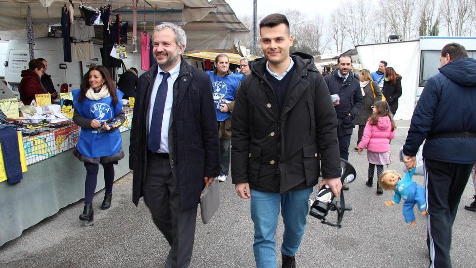 Ziello e Borghi al mercato di via Paparelli