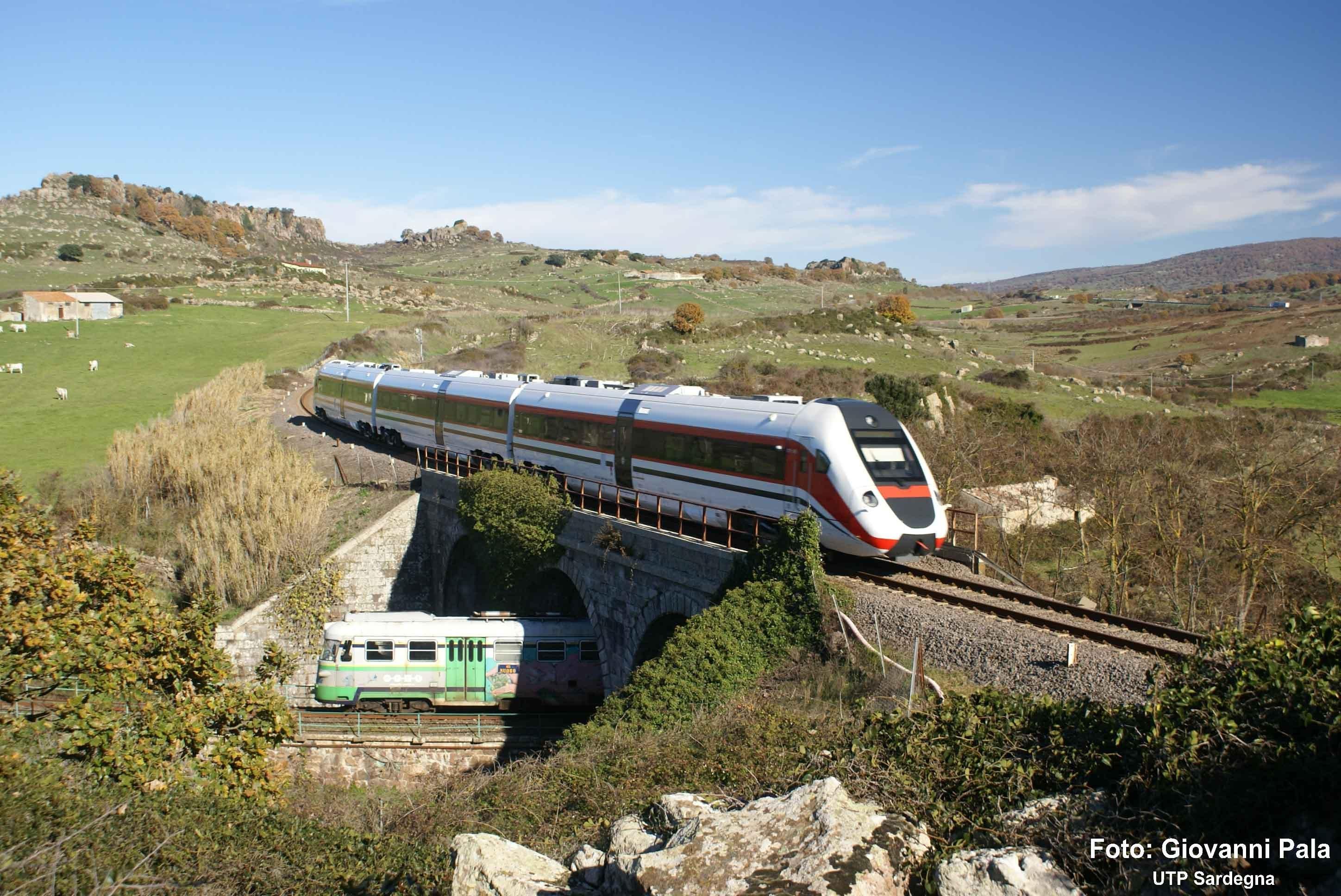 Il pendolino sardo in una foto di Giovanni Pala, Utp Sardegna
