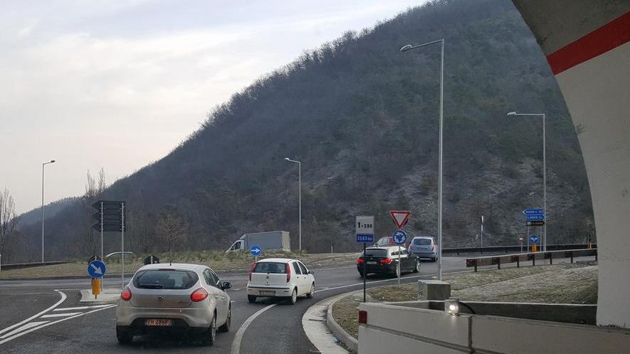 Rotatoria del Bocco, incidente e polemiche