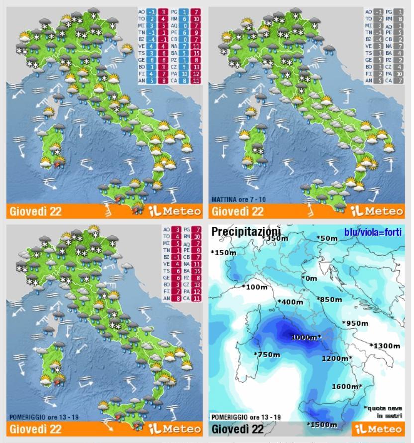 Maltempo: Emilia Romagna, nuova allerta per neve. Anche in pianura