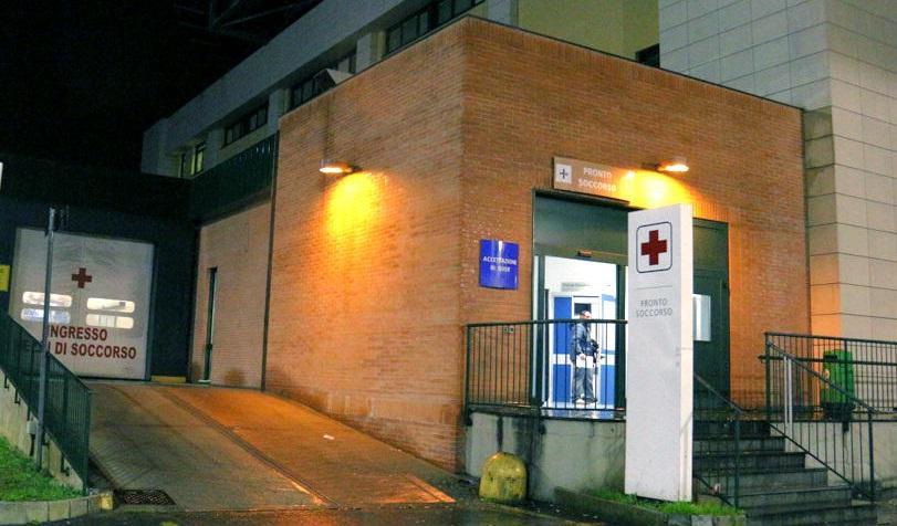 L'ingresso del pronto soccorso dell'ospedale (Marzi Pentafoto)