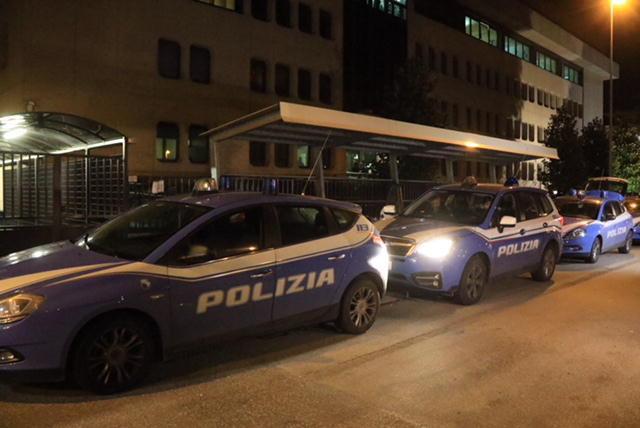 Pattuglie della polizia di Prato