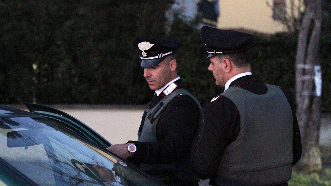 Un intervento dei carabinieri (foto d'archivio)