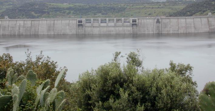La diga Eleonora sul fiume Tirso