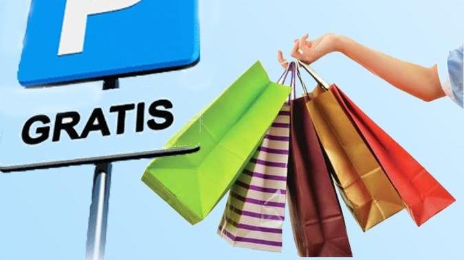 Sosta gratuita, un volantino per i negozianti