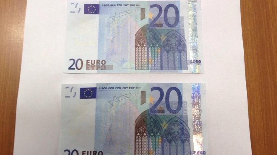 Banconote da 20 euro, allarme falsari 