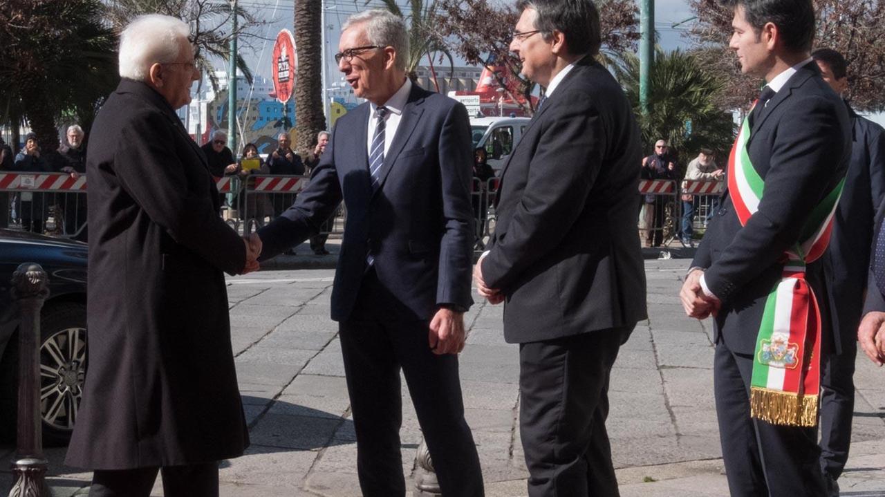 Il presidente Mattarella a Cagliari