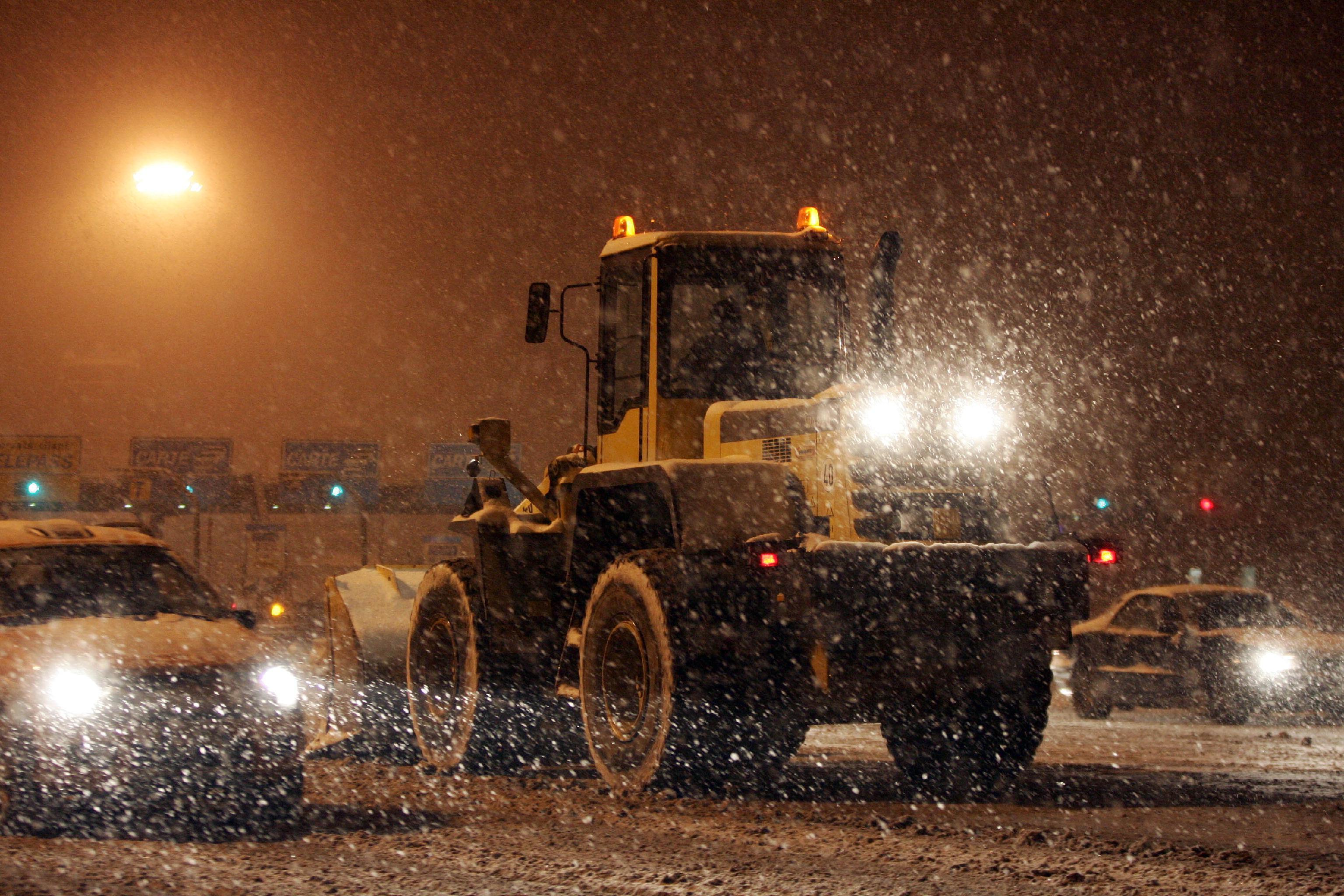 Neve nella serata