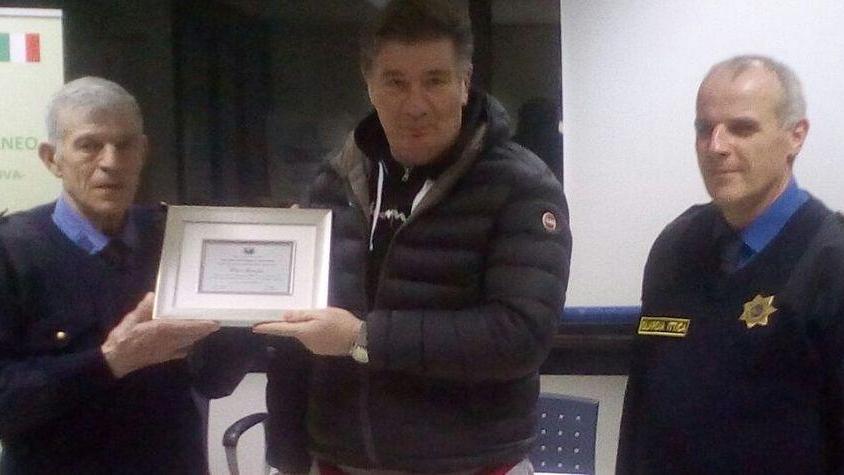 Riconoscimento all’agente Ravaglia
