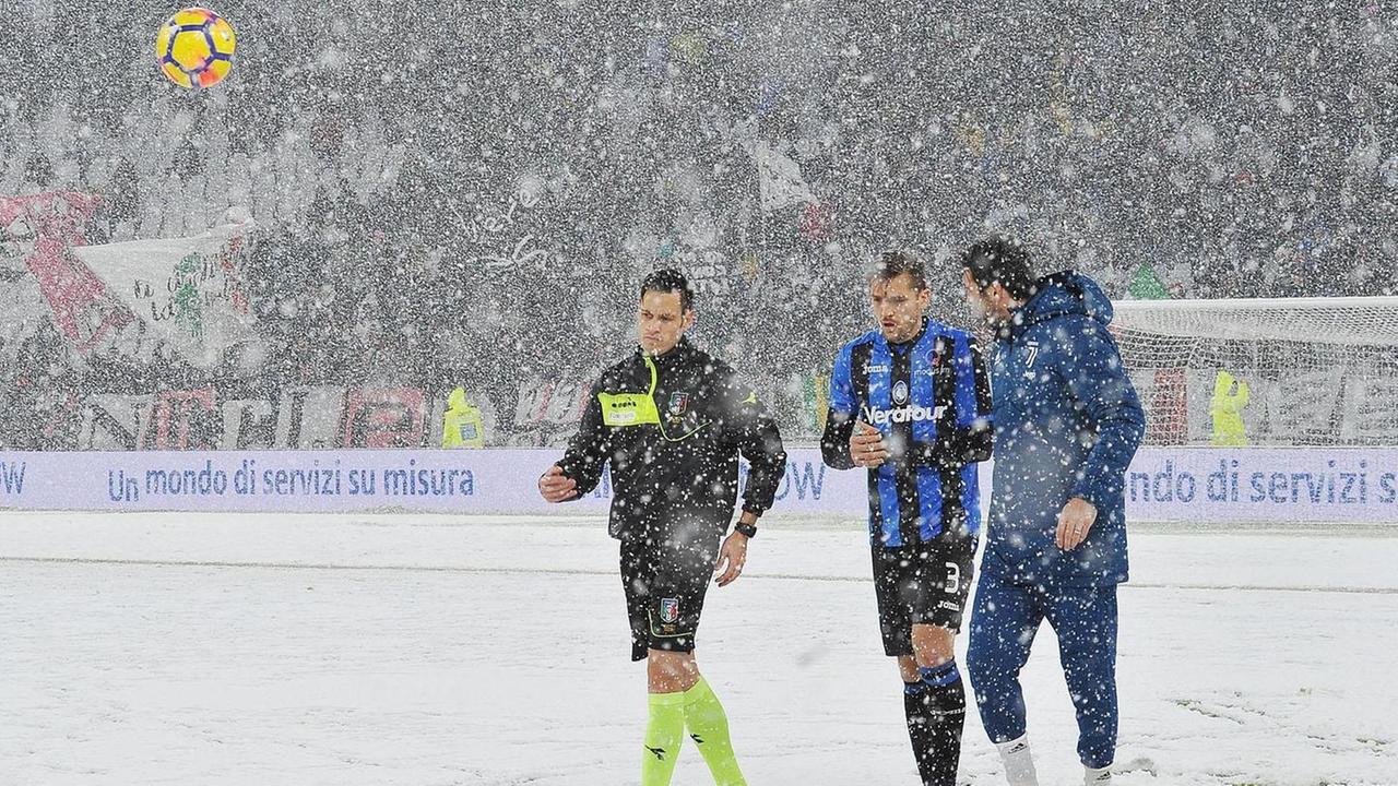 Bufera di neve, salta Juve-Atalanta