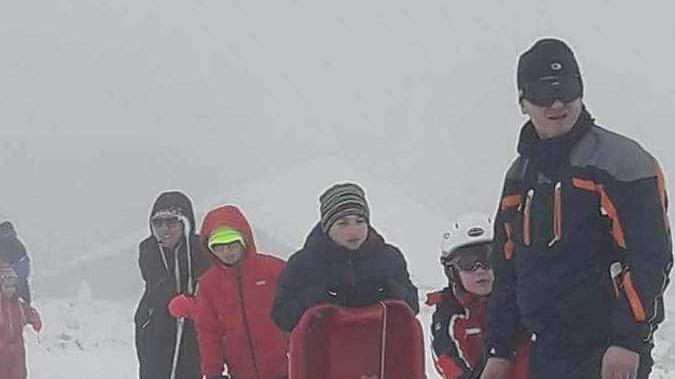 Neve a Desulo, festa sulla pista di Su Vilariu