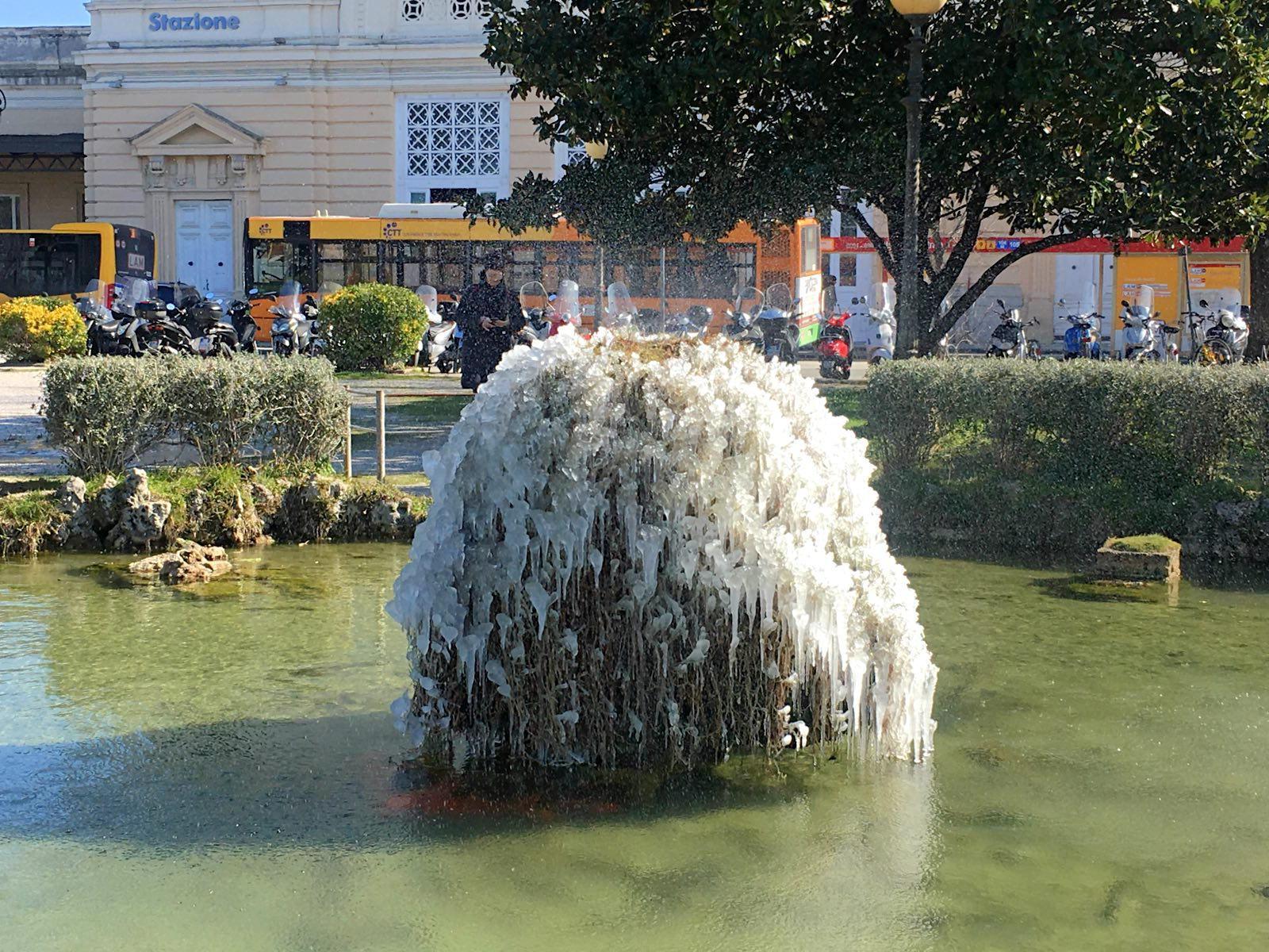Il gelo a Livorno (Marzi / Pentafoto)