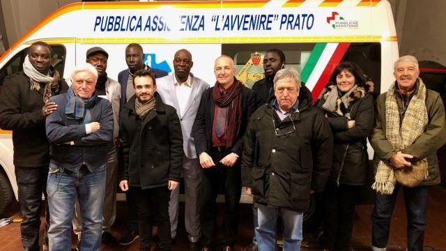 L'incontro della delegazione pratese nella sede della Pubblica Assistenza L'Avvenire