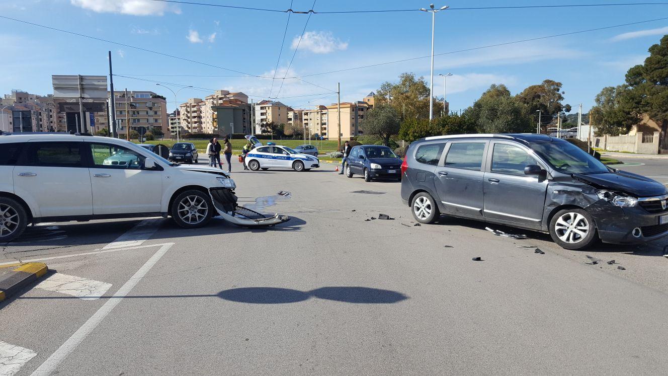 L'incidente avvenuto a Sant'Elia (foto rosas)