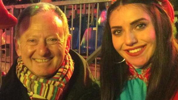 Rudy Salles, vicesindaco di Nizza, con Ondina