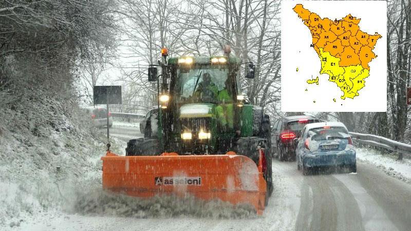 Maltempo in Toscana: allerta "arancione" per neve. I sindaci chiudono le scuole - Video