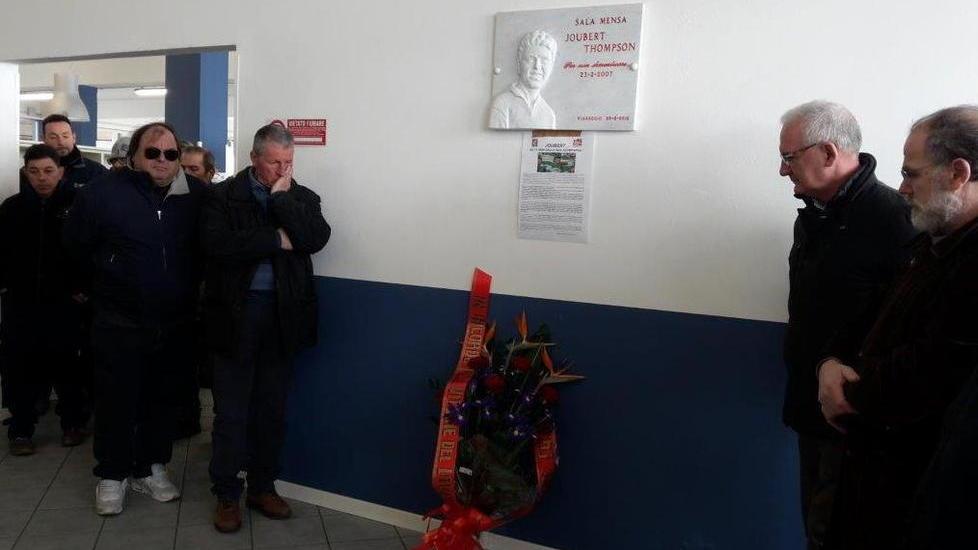 Omaggio a Joubert, morto di lavoro