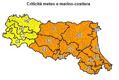 L'allerta arancione per gelicidio