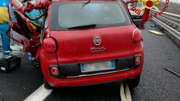 L'auto incidentata