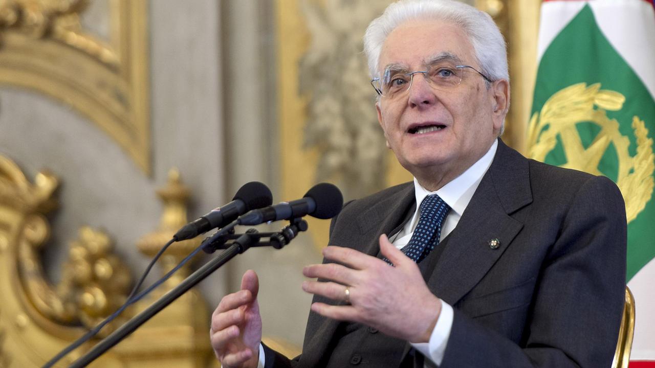 Il presidente Sergio Mattarella