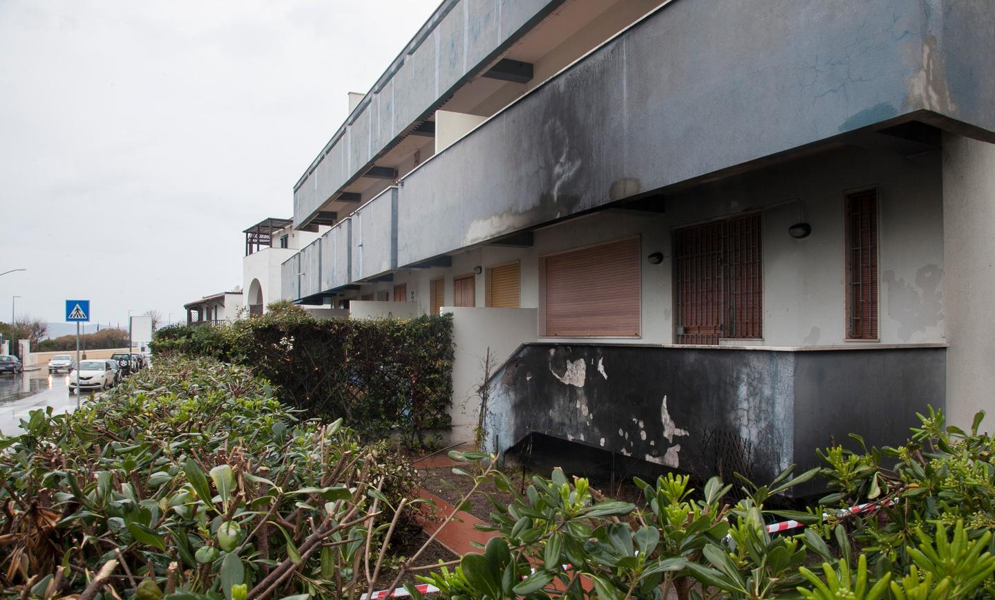 Incendio in uno scantinato
