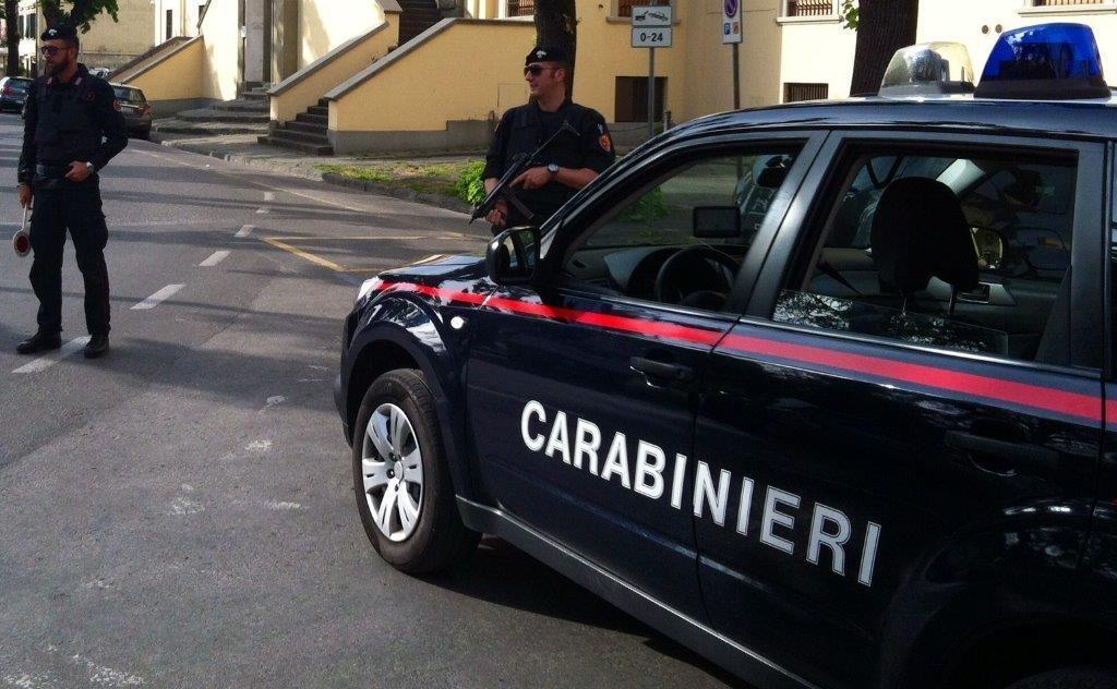 Un posto di blocco dei carabinieri