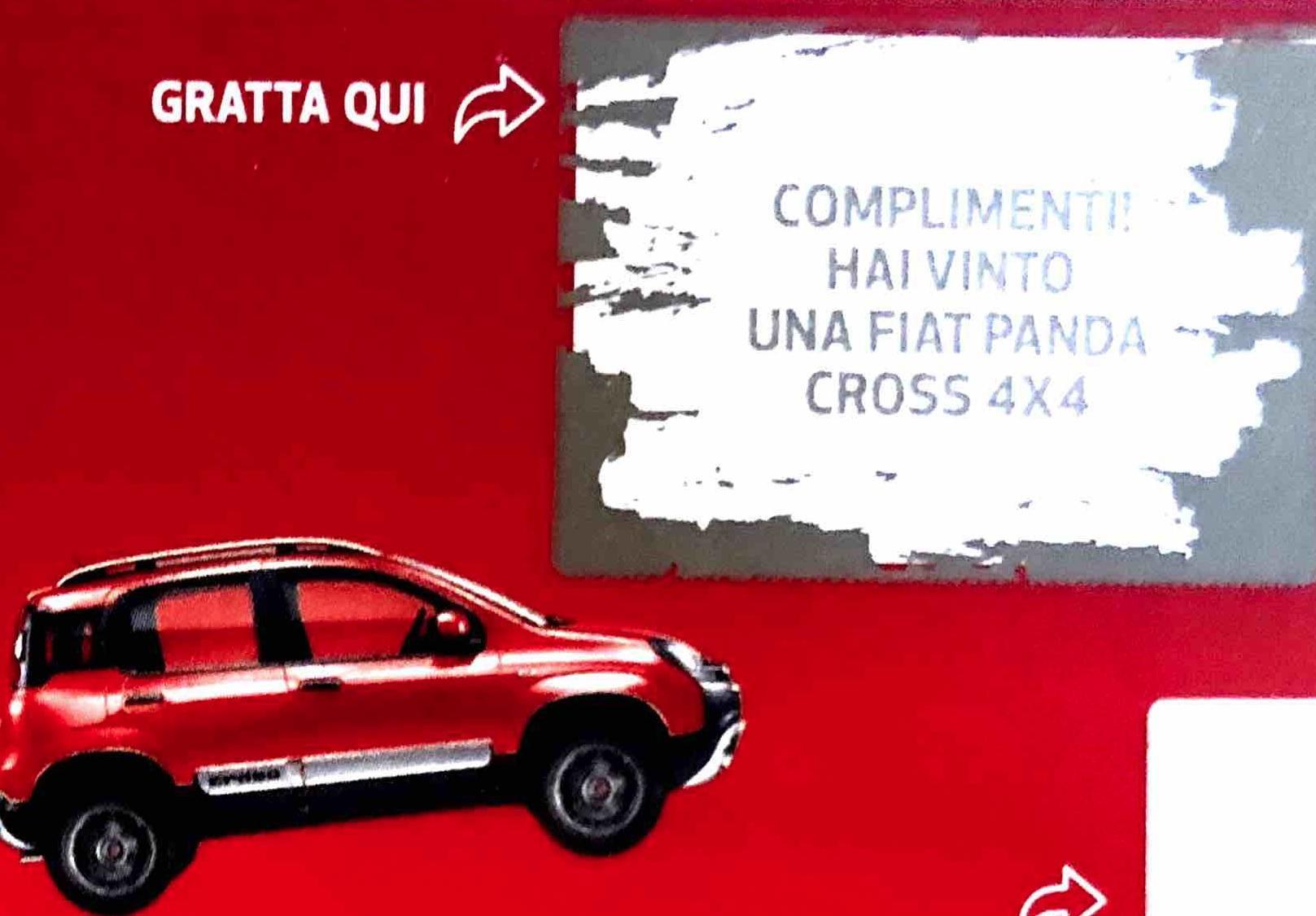 Il Gratta e Vinci con cui l'acquirente si è aggiudicato l'automobile 
