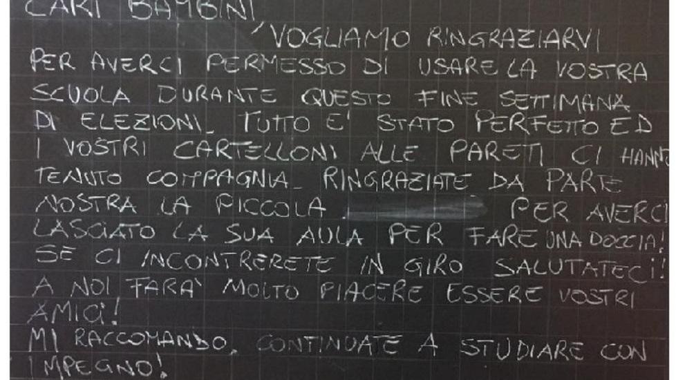 Messaggio dei carabinieri ai bimbi della scuola primaria