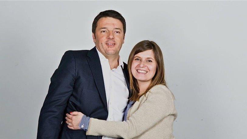 Barnini con Renzi al Lingotto nel 2014 (dal profilo Facebook della sindaca)