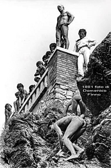 Luigi Marchesi, "Penna Bianca", prima di un tuffo in una storica foto scattata nel 1981 da Domenico Finno
