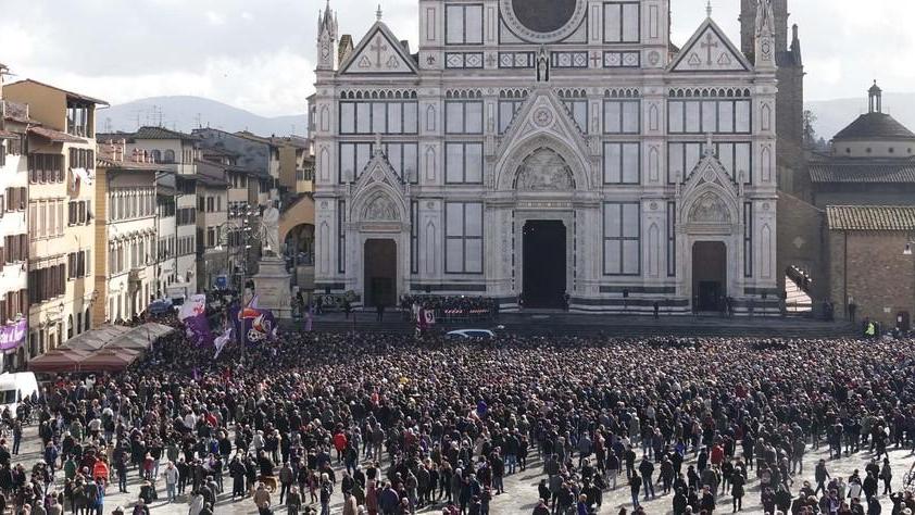 Facchin a Firenze ai funerali di Davide Astori