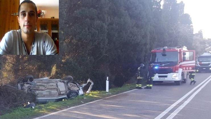 Con l'auto fuori strada sulla 195, perde la vita un 24enne