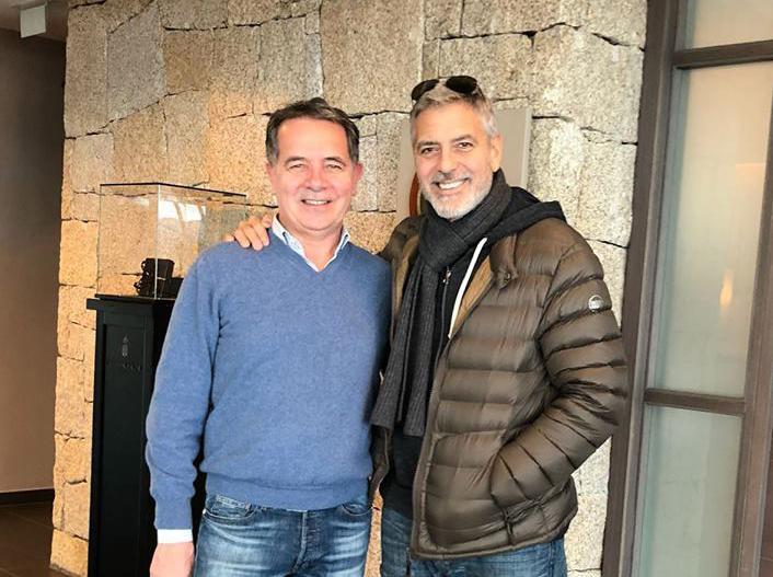 Settimo Nizzi con George Clooney