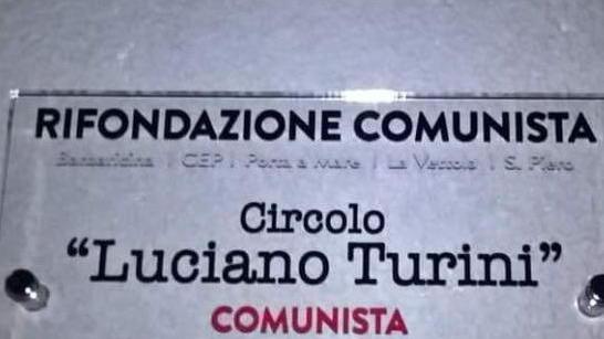 Sparita dal circolo la targa in memoria di Luciano Turini