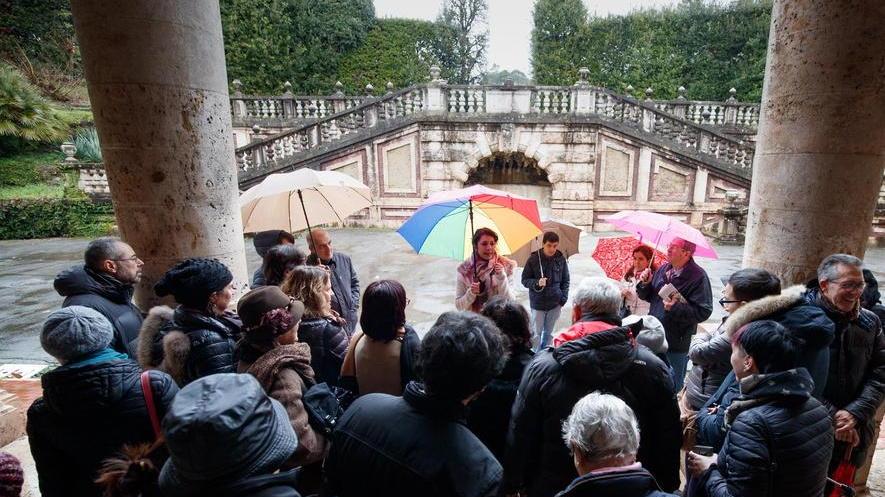 Un momento di una delle visite guidate (foto Nucci)