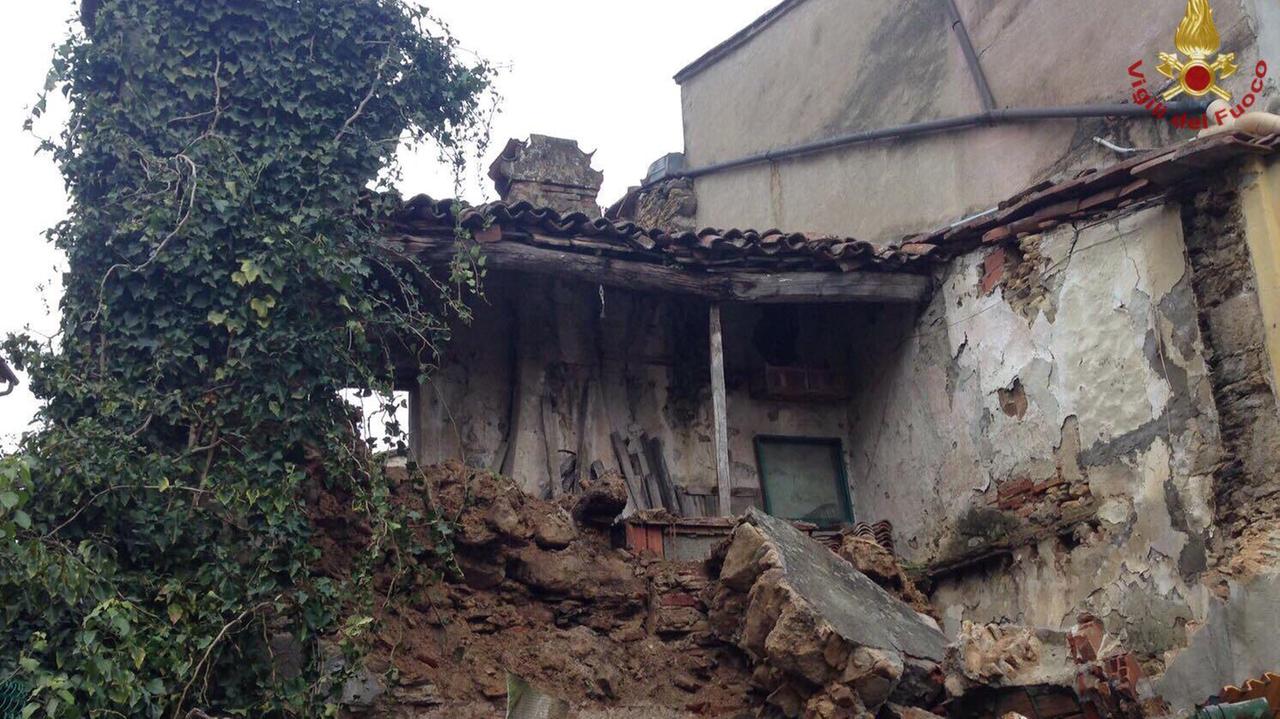 L'edificio crollato