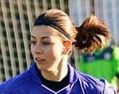 La calciatrice viareggina Greta Adami
