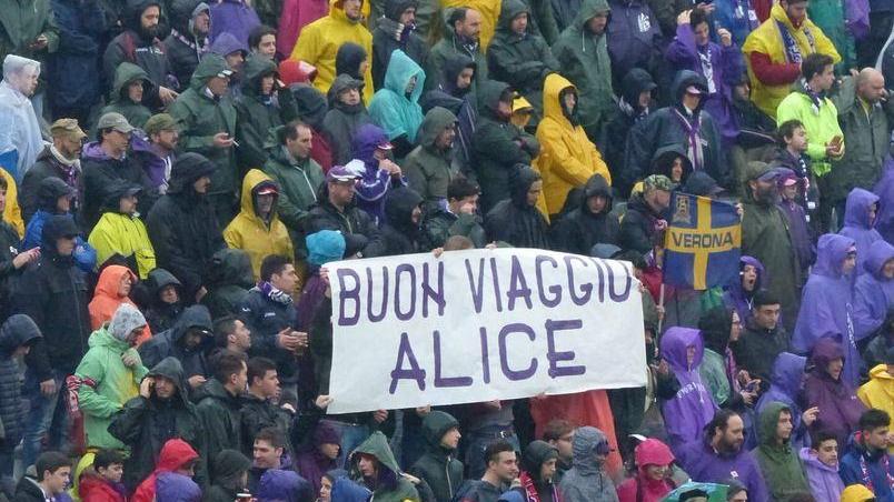 «Un’ultima partita con Alice» Dedica degli amici al Franchi