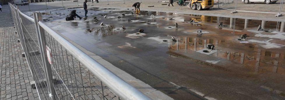Reggio Emilia, nuove e più potenti luci per la fontana del Valli 