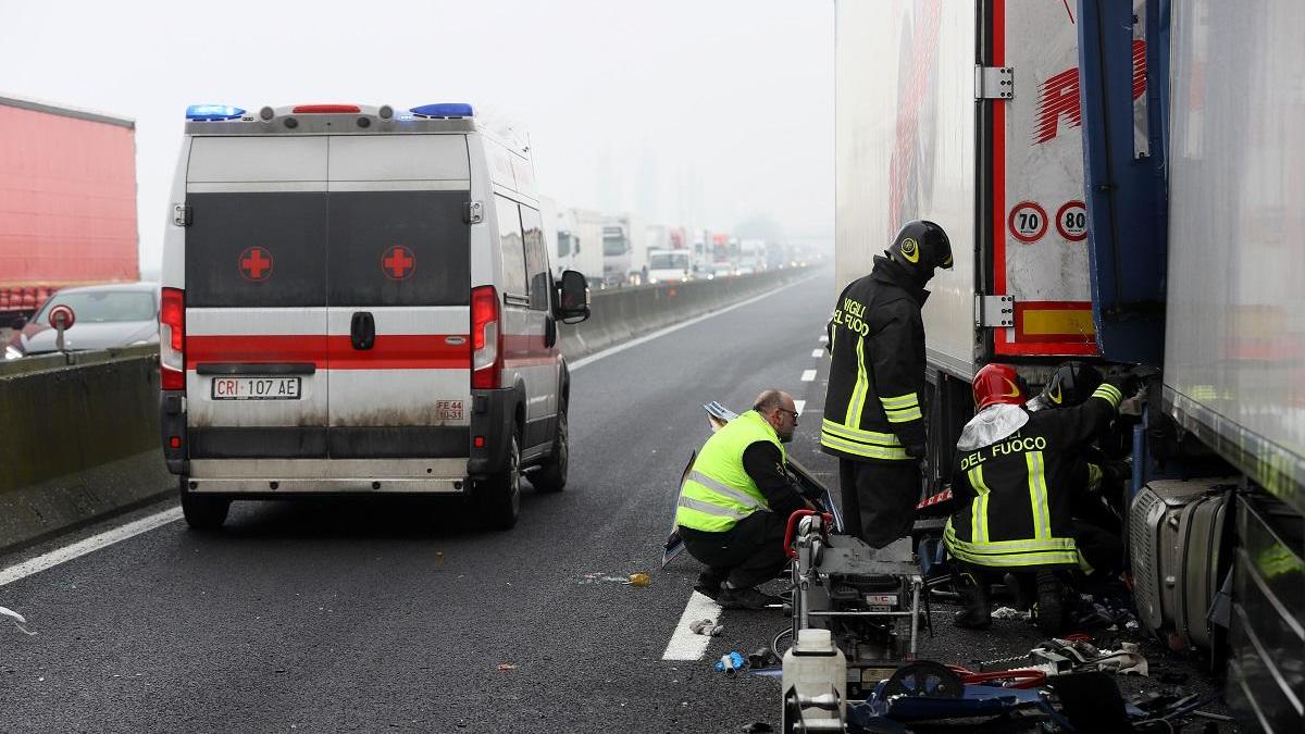 Un incidente con un camion coinvolto (foto d'archivio)