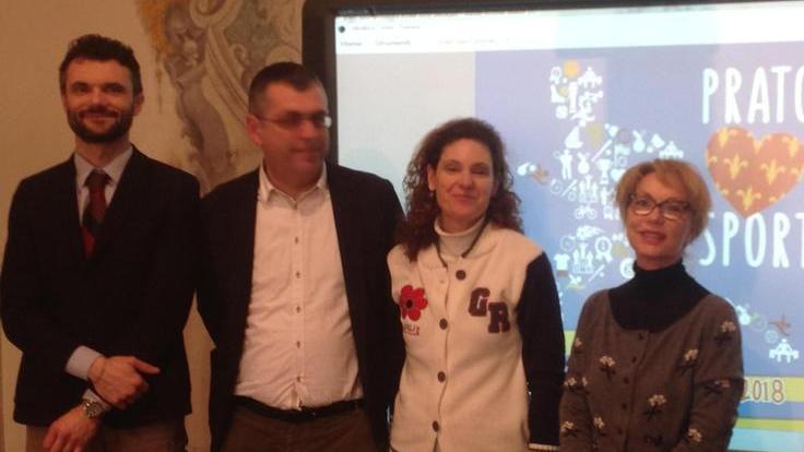 Da sinistra: Matteo Biffoni, Simone Faggi, Donatella Palmieri, Perla Vannacci