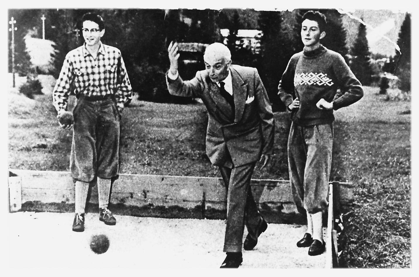 Antonio Segni, a destra il figlio Mario giovanissimo 