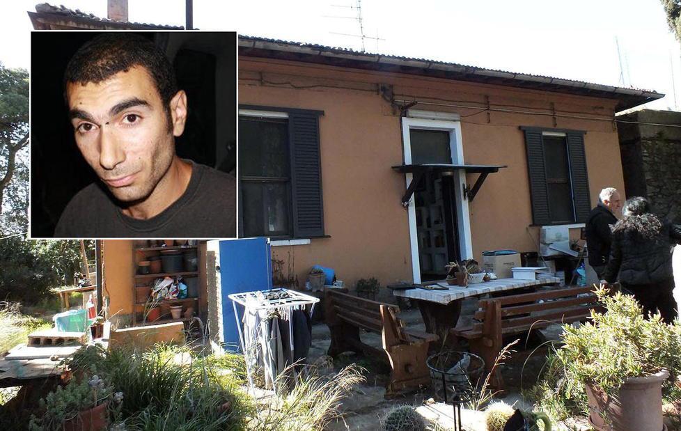 Simone Tudino, 35 anni e la casa dove abitava Tudino (foto Pabar)