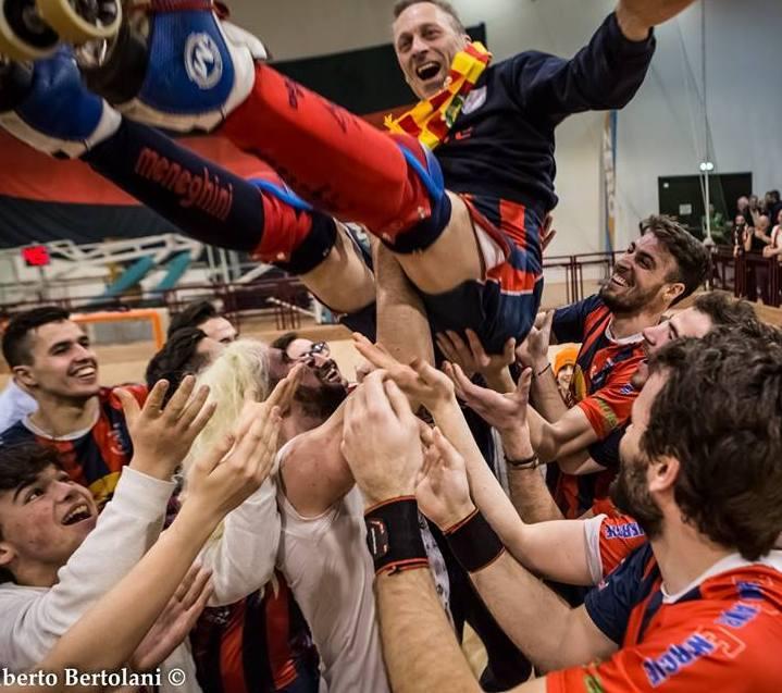 Il Roller Scandiano in festa coach Crudeli diventa CR5 