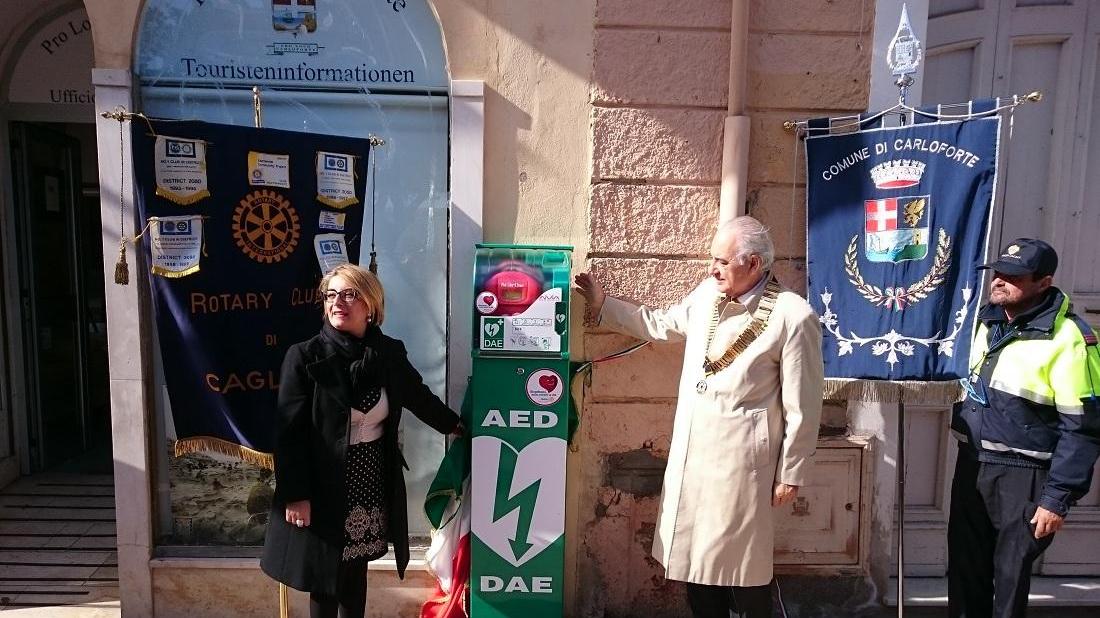 Il defibrillatore utilizzato è stato donato dal Rotary