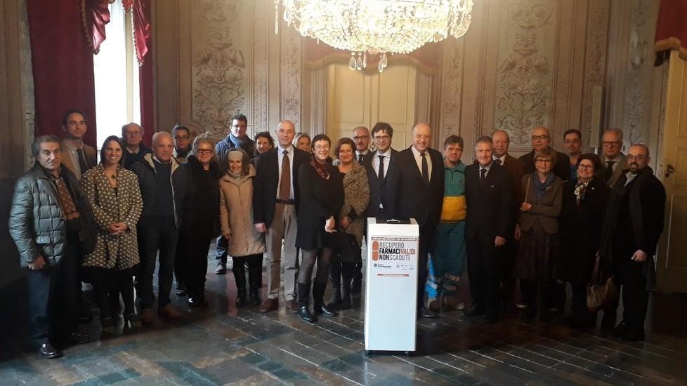 I farmaci inutilizzati raccolti per essere distribuiti ai poveri