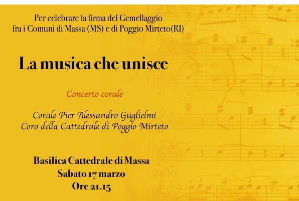 Firma del gemellaggio Massa-Poggio Mirteto