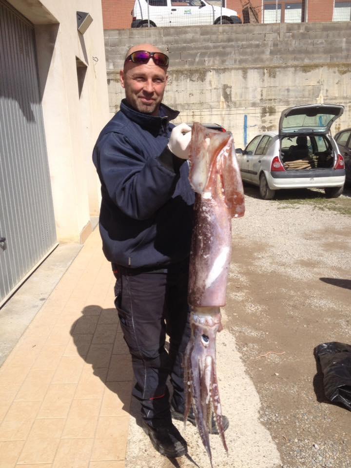 Luigi Troccolo con il totano gigante