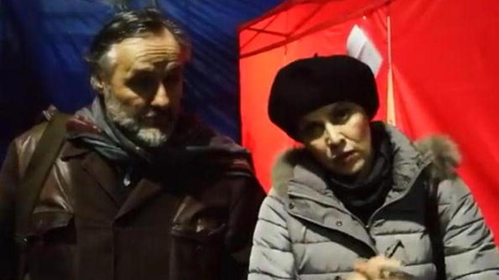 L'attrice Elena Sofia Ricci insieme al produttore Roberto Toni